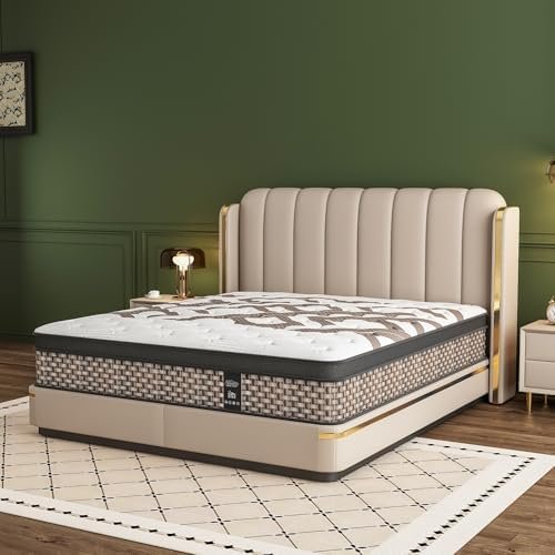 Queen Size 14-Inch Hybrid Mattress in Room Setting